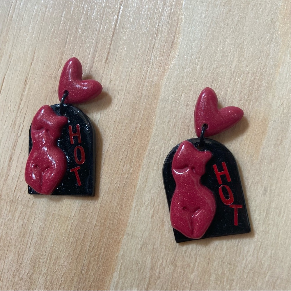 ‘HOT’ Valentine’s Day inspired earrings